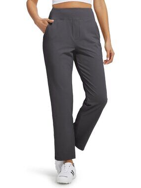 Stretchy Women's Golf Pants - Travel Ankle Athletic Sweatpants for Active